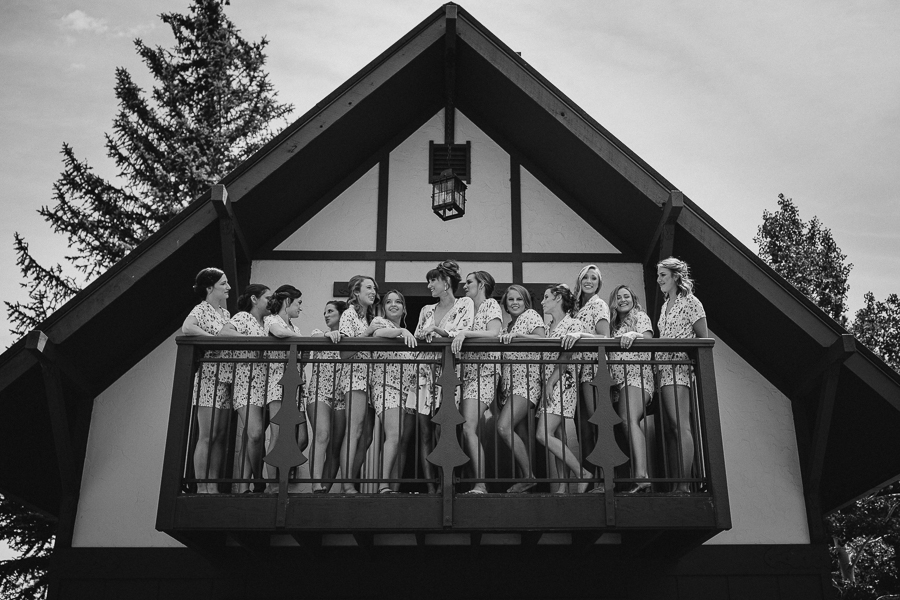 colorado wedding, estes park, bridesmaids