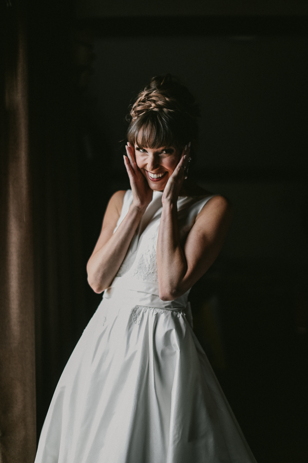 RMNP first look, colorado wedding photographer,  bride