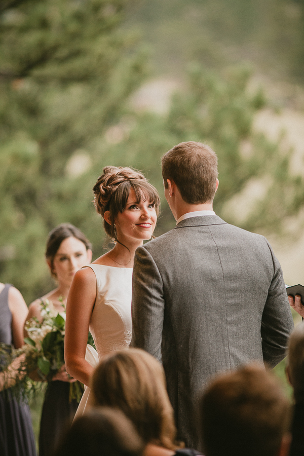 estes park wedding, black canyon inn wedding, wedding ceremony