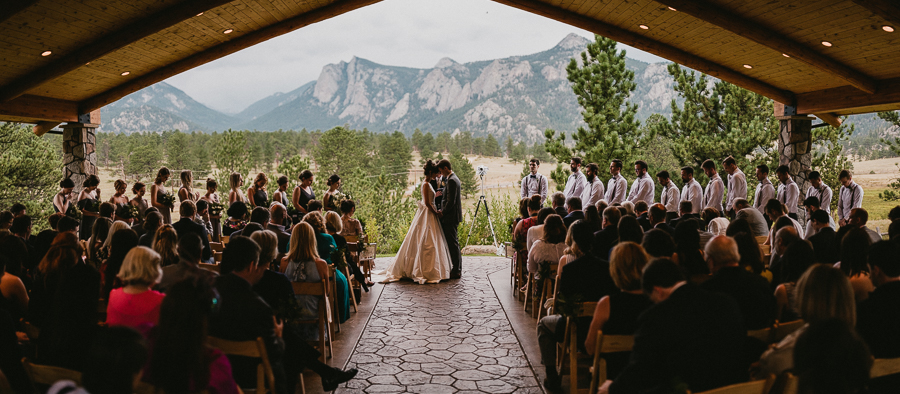 estes park wedding, black canyon inn wedding, mountain wedding ceremony