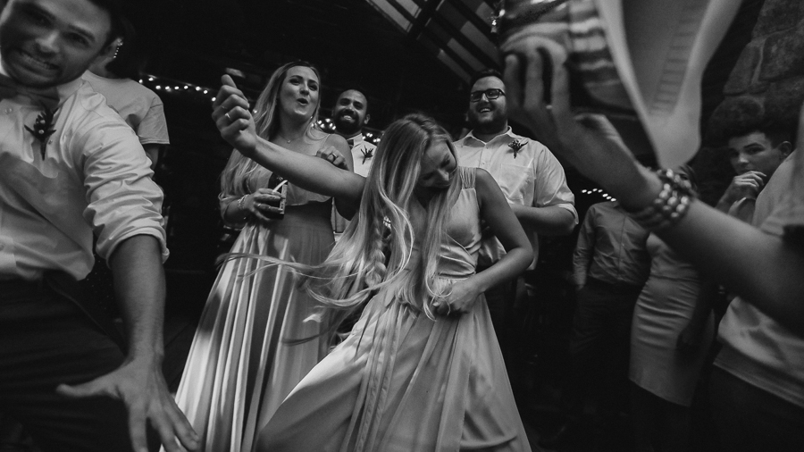 colorado bridal party, bridesmaids, rock out